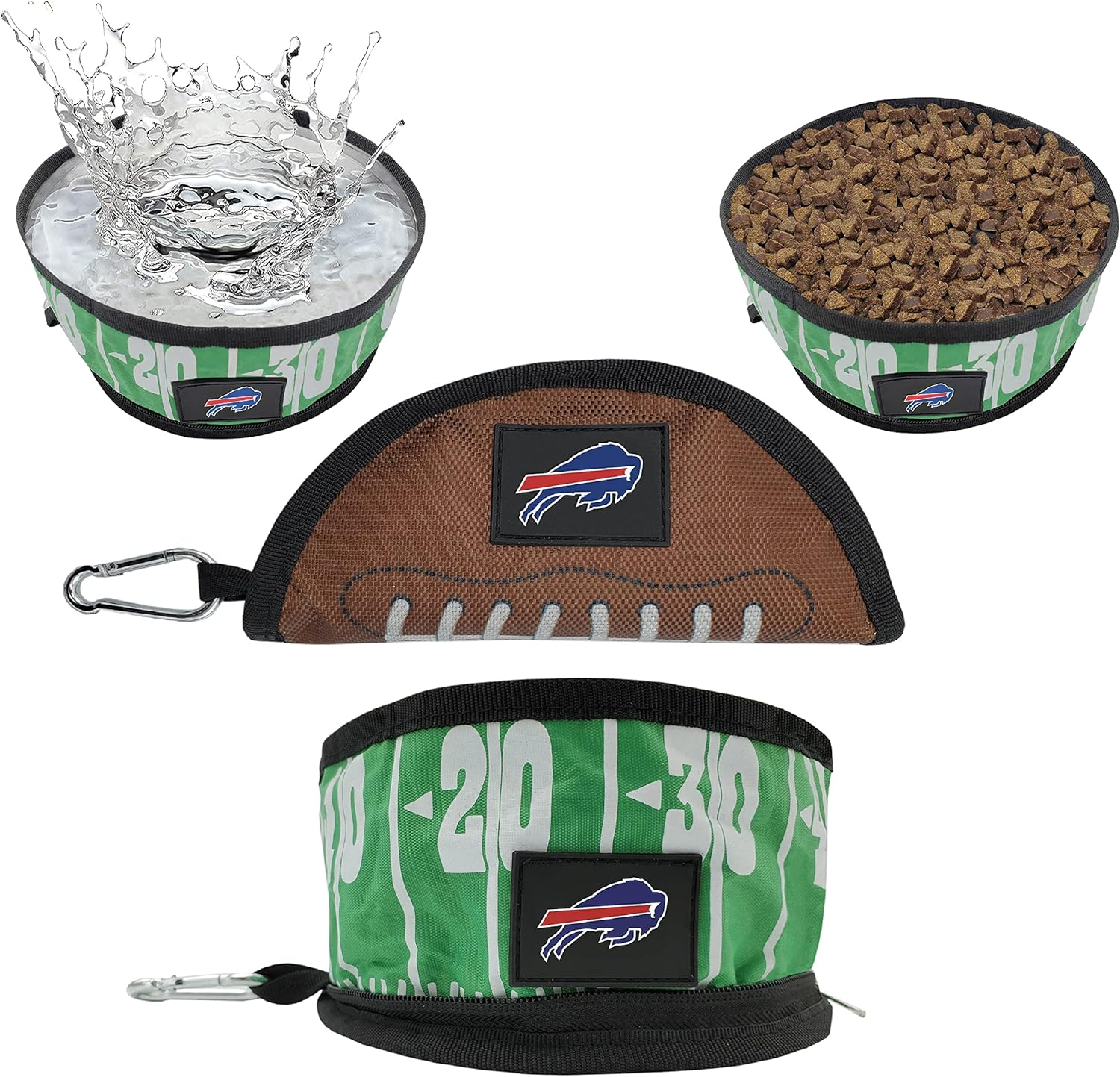 Pets First NFL Collapsible Pet Bowl