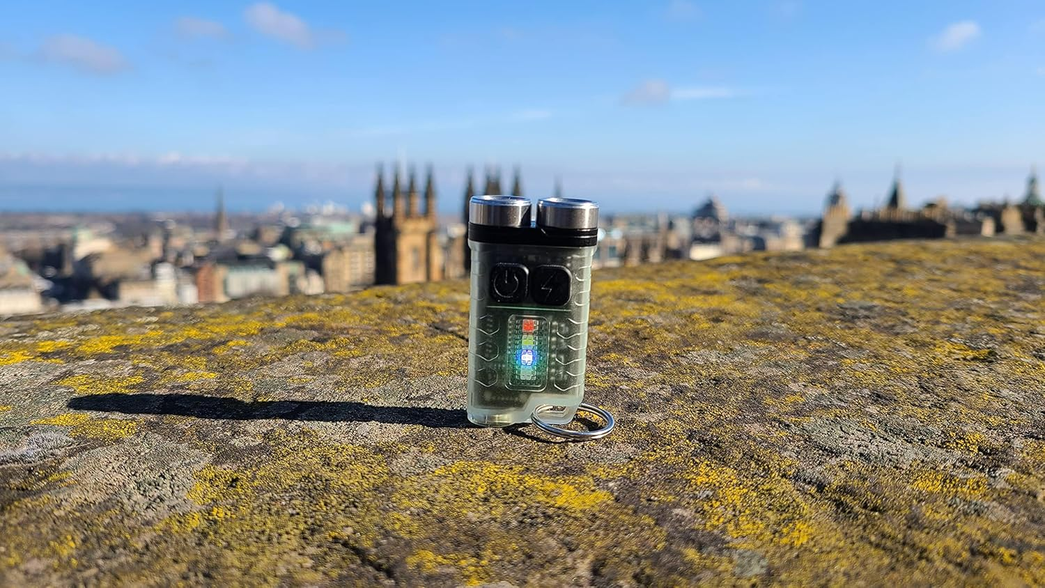 Vortex V3-White EDC Flashlight with Red UV Blue Light Emergency Signals Fluorescent Powerful 900Lm Rechargeable Mini Pocket LED Keychain Flashlight 10 Modes Usb-Type C IP65 Waterproof Magnetic End image number 5