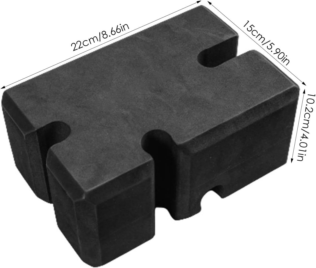 Bench Press Block - Adjustable 2-5 Inch Height Training Board, Rubber Bench Block | Deadlift Deficit Blocks for Home Gym Strength Training Deadlift Squat Assistance Range of Motion Limiter image number 6