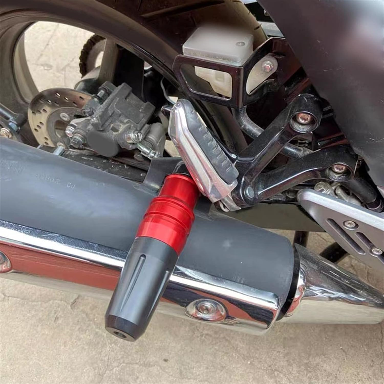 Motorcycle for Yamaha TDM900 TDM850 TDM 900 850 CNC Frame Crash Pads Exhaust Sliders Crash Protector Accessories (Color : Silver) image number 2