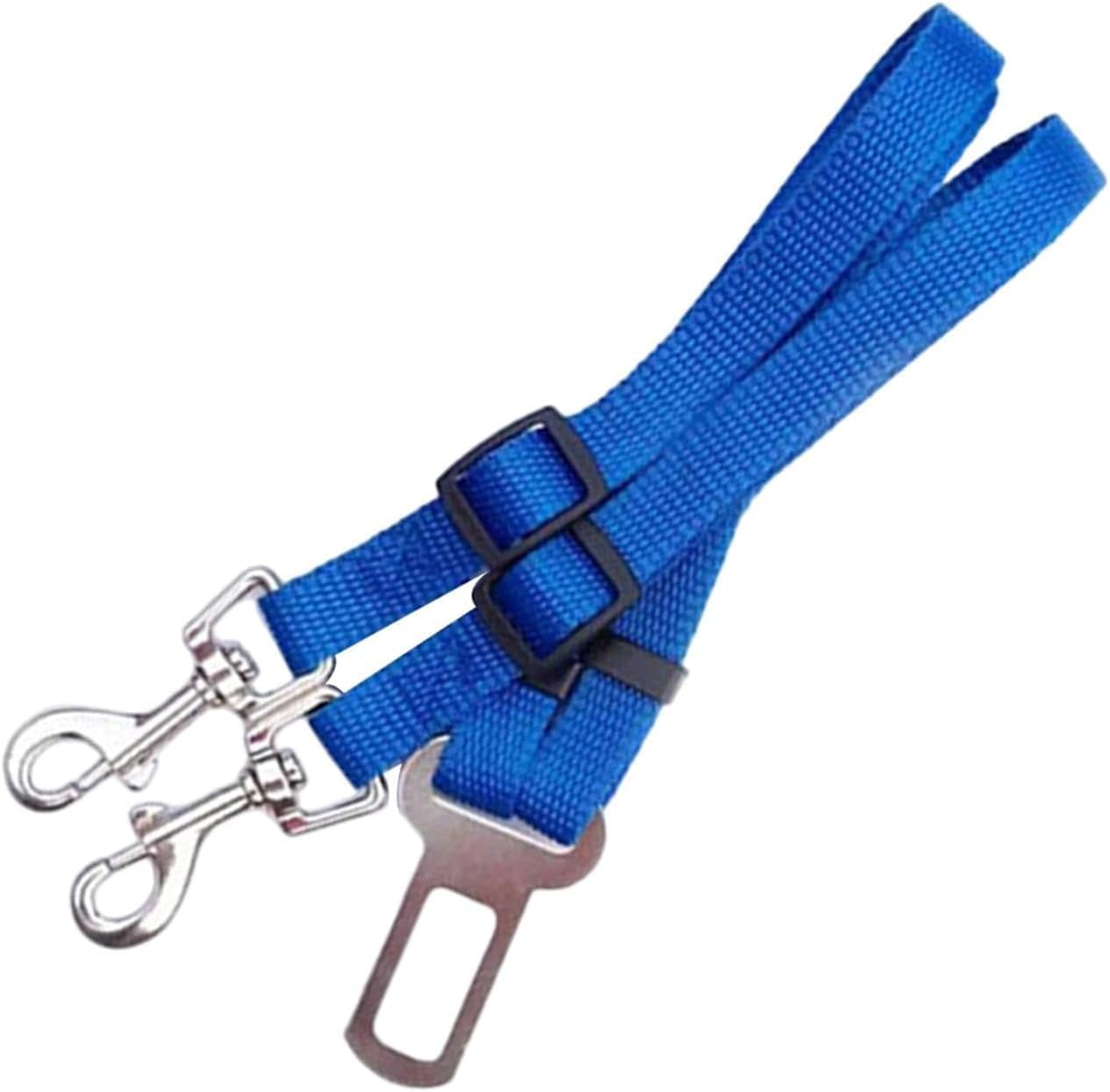 Dog Car Seat Belt Harness, 1-Pack Heavy Duty Adjustable Pet Safety Restraint with Shock-Absorbing Spring & Quick-Release Buckle for Small Medium Large Dogs Vehicle Travel Protection image number 2