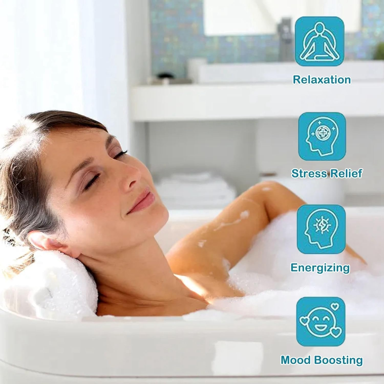 Shower Steamers Gift Set, Shower Steamer Shower Bombs Set, Bath Spa Relaxation Beauty Self Care Shower Tablets Gifts for Women Mum Her Him(Green) image number 6