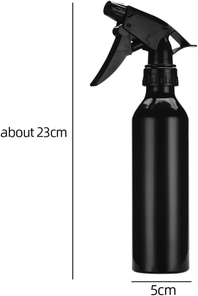 TEHAUX 5Pcs 250Ml Aluminum Alloy Spray Bottles Black, Multifunctional Empty Mist Sprayers for Hair, Plants, Cleaning and Travel Use image number 6