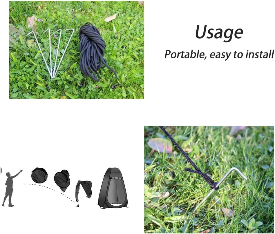 Portable Pop up Privacy Tent,Camping Shower and Changing Tent,Portable Privacy Tent with Bag for Camping, Beach, Hiking, Travel,Portable Folding Toilet Potty for Adults, Outdoor Camp Shower image number 2