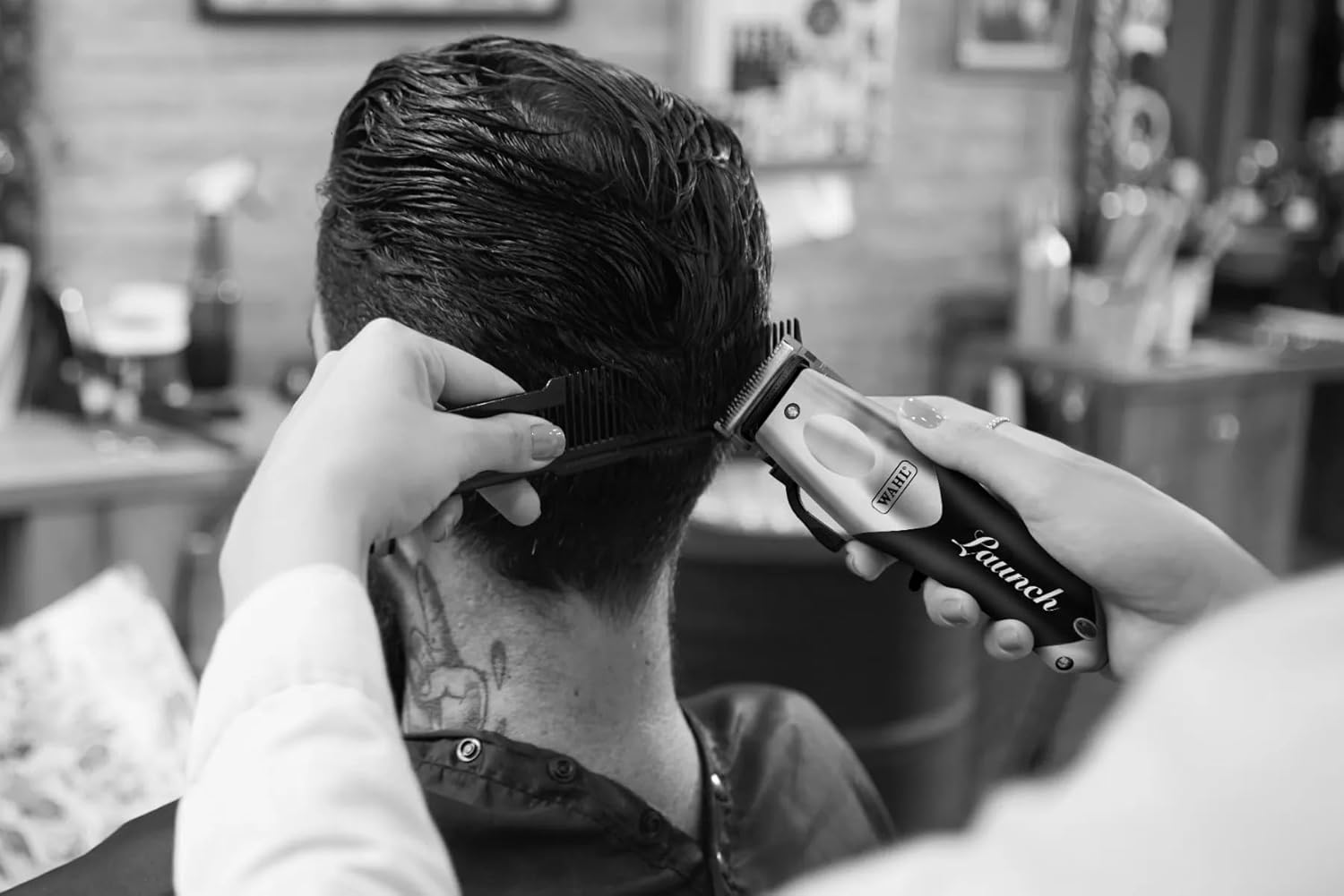 Wahl Launch Professional Cordless Hair Clipper | 6000 RPM Motor, 120-Min Runtime | Adjustable Taper Blade (1-2Mm) image number 5