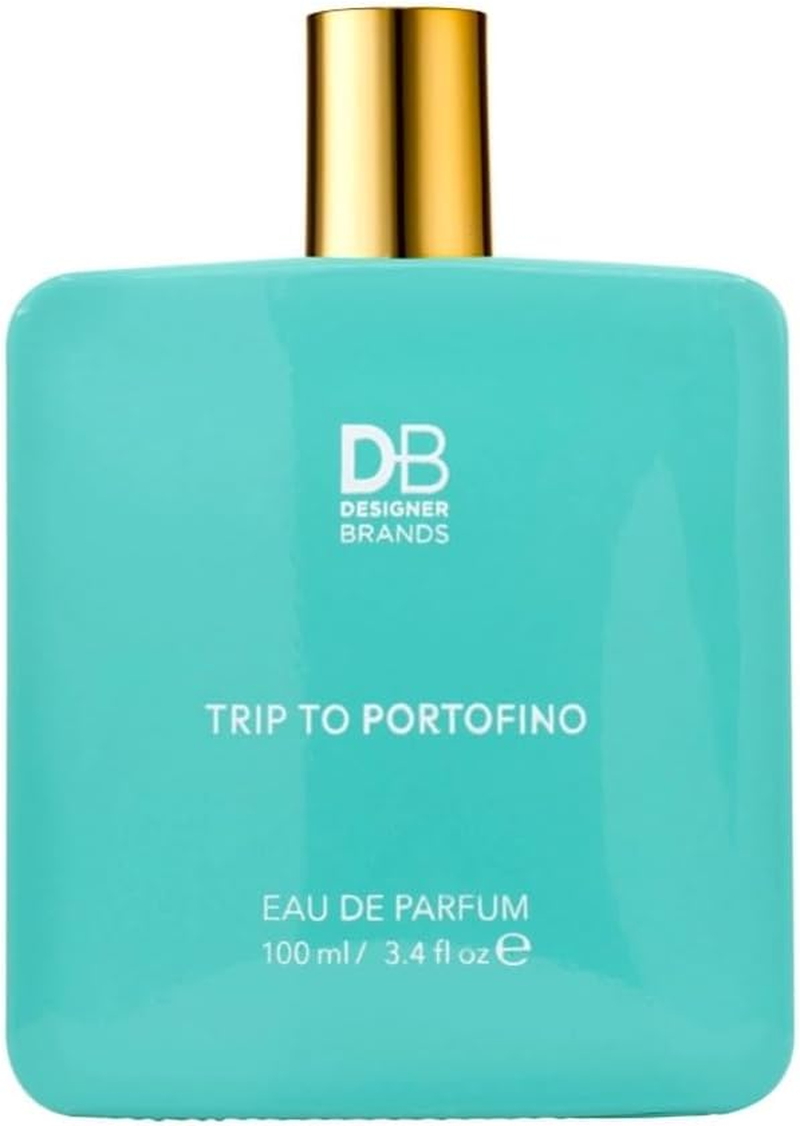 DB Cosmetics Trip to Portofino EDP, Bergamot Mediterranean Sea Salt Amber, Womens Fragrance, Eau De Parfum, Victoria Beckham Inspired, 100Ml, Turquoise Bottle