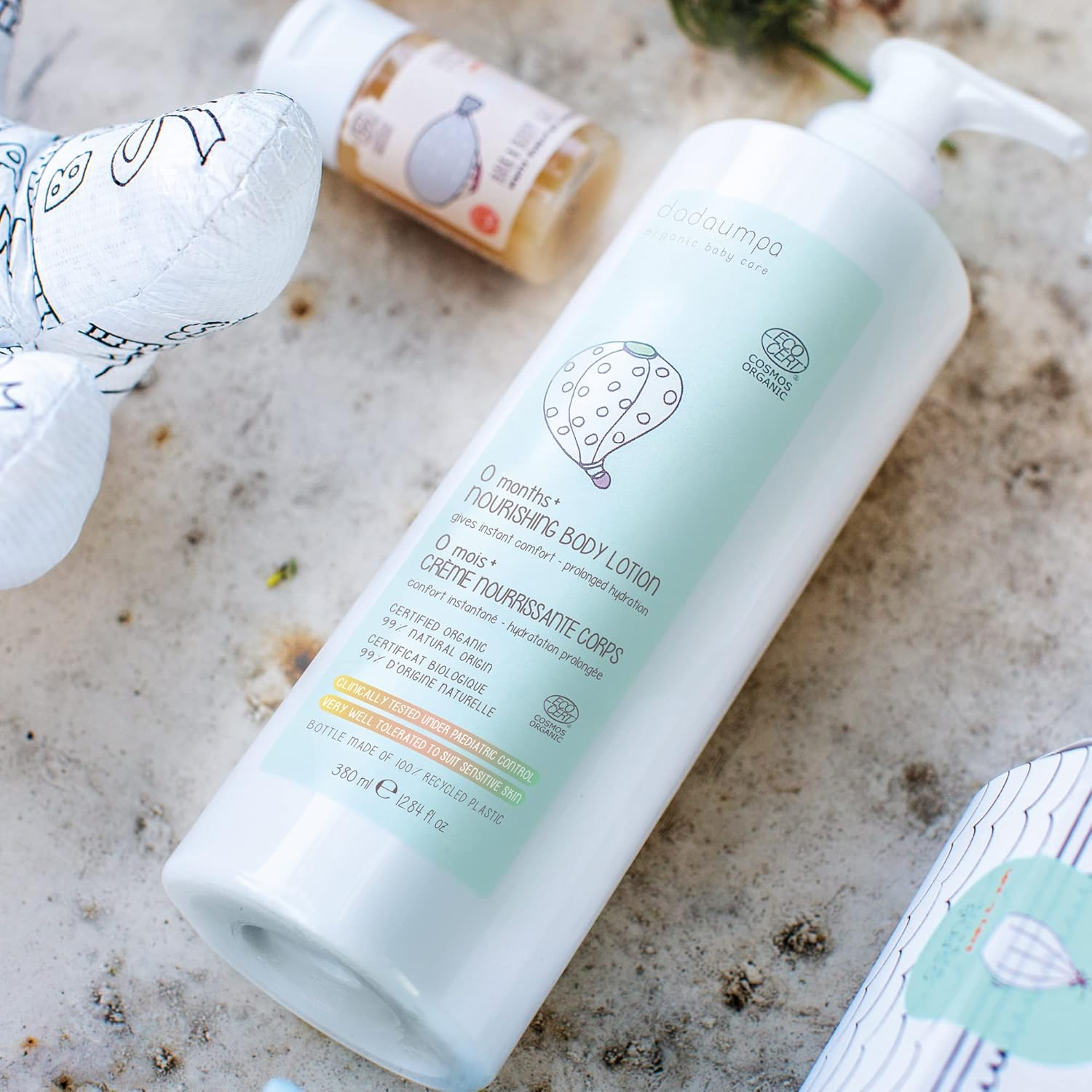 Dadaumpa Nourishing Body Lotion, Newborn Baby Essentials & Baby Skincare Products, Baby Moisturiser for Newborns, Baby Care & Hydration Cream for Babies 0+ Months, 380Ml image number 3