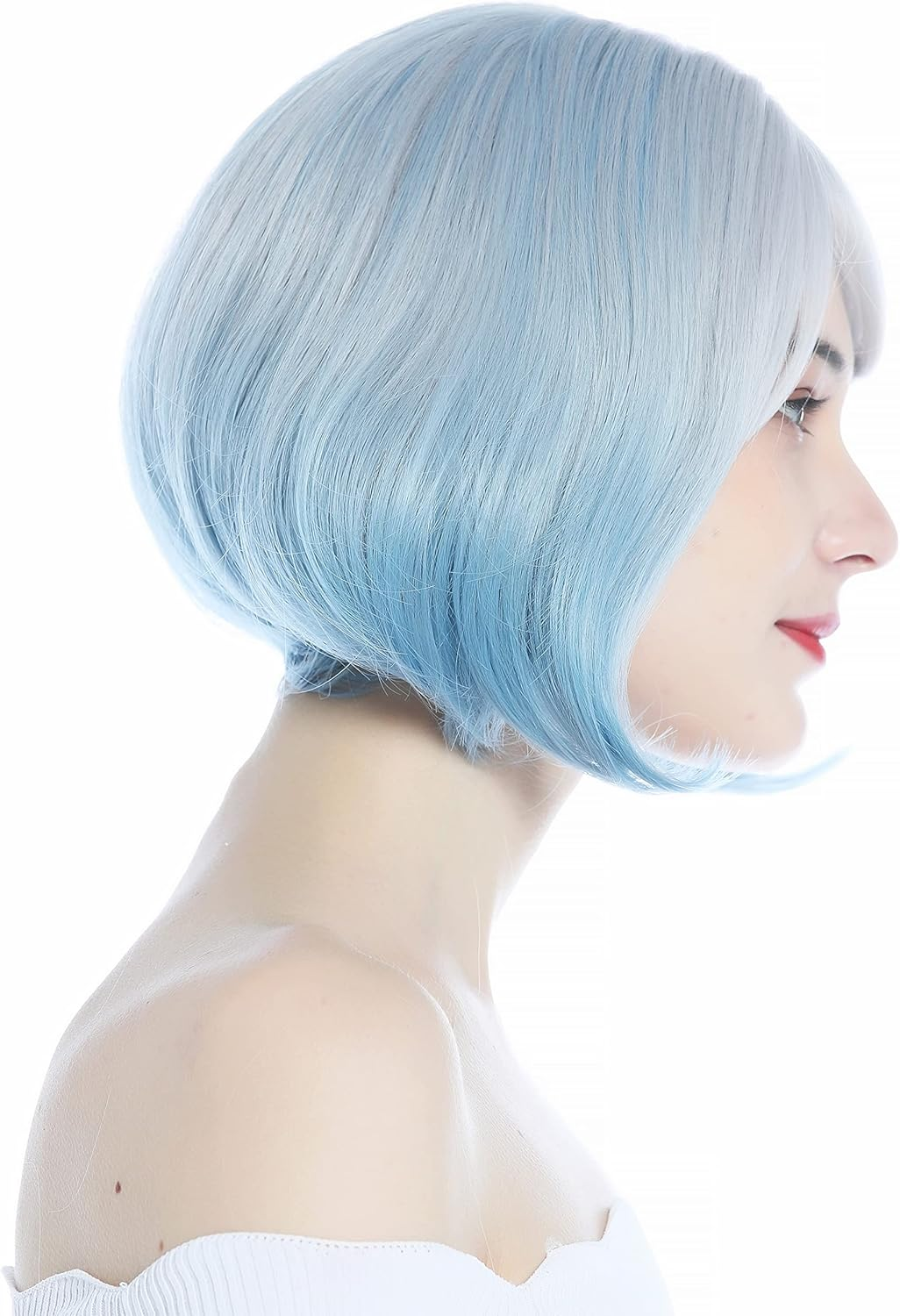 WIG ME up - DL228-88AR3904 Women'S Wig Short Bob Blue Light Blue Silver Highlighted image number 2