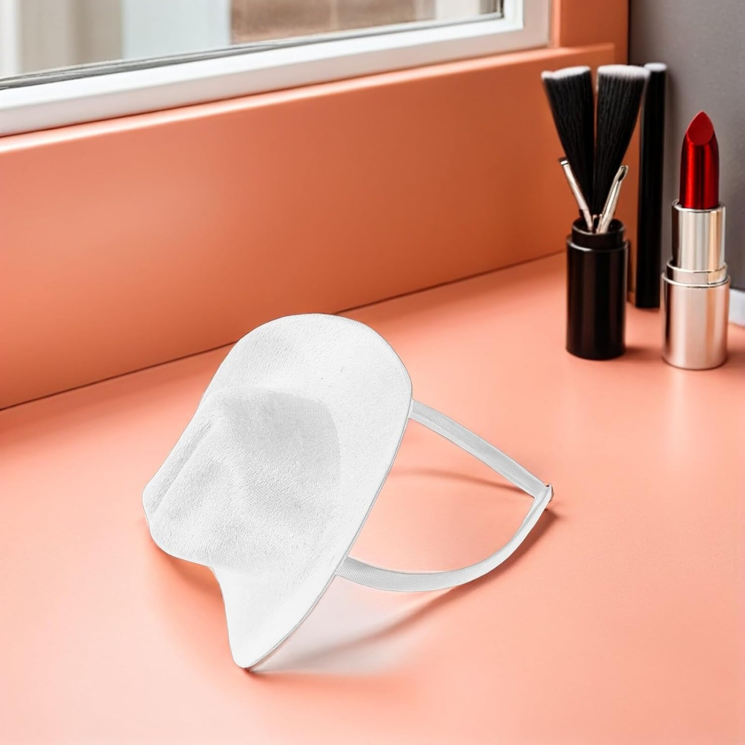 TEHAUX Mini White Cowboy Hat Headband 13.5Cm Western Cowgirl Hat Hair Accessory for Women Festival Party Costume Dance image number 1