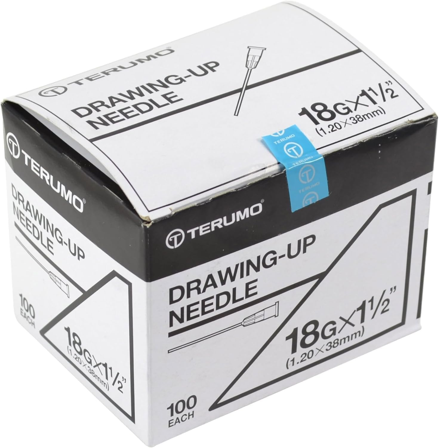 100Pcs 18G 19G 21G 23G 25G Terumo Agani Dispensing Syringe Needle * Industrial Science Lab Experiments Injection Syringe Accessories * Individual Sterile Package (19Gx38Mm) image number 1