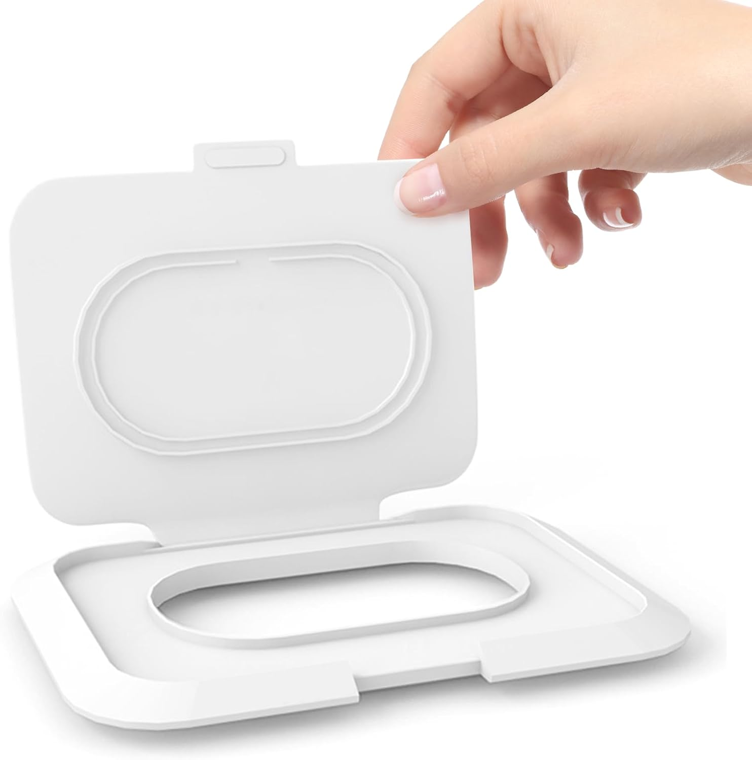 Reusable Wipes Lid for Non Flip Top Baby Wipes Refill, Reusable for over 1 Year, 2 Pcs image number 2