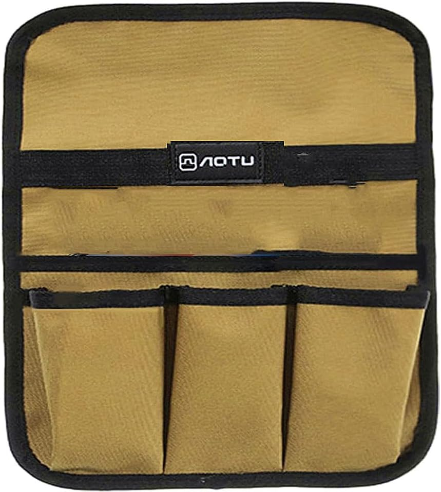 Beach Chair Armrest Bag, Chair Storage Bag Portable Double Layer Camp Chair Side Pocket Storage Bag, Storage Portable Beach Chair Side Organizer for Beach Chairs, Camping Chairs and Garden Chairs