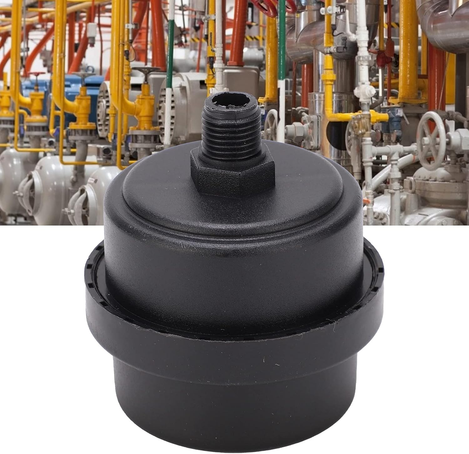 Plastic Air Compressor Intake Noise Reduction Filter Replacement Part for Oil Less Pump G1 4 Thread Protects against Dust Water Particles image number 2