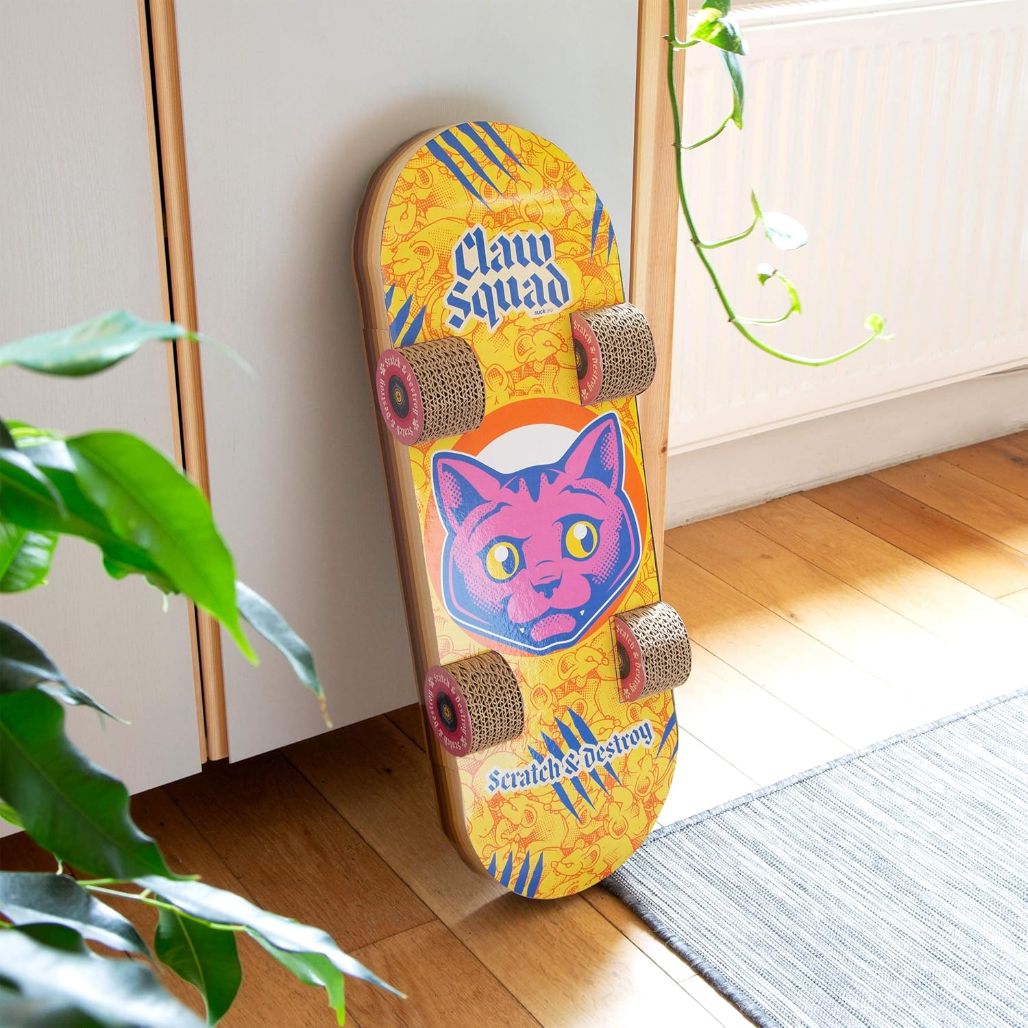 Suck UK Scratching Board Cat Skateboard, 0.6 Kg image number 2