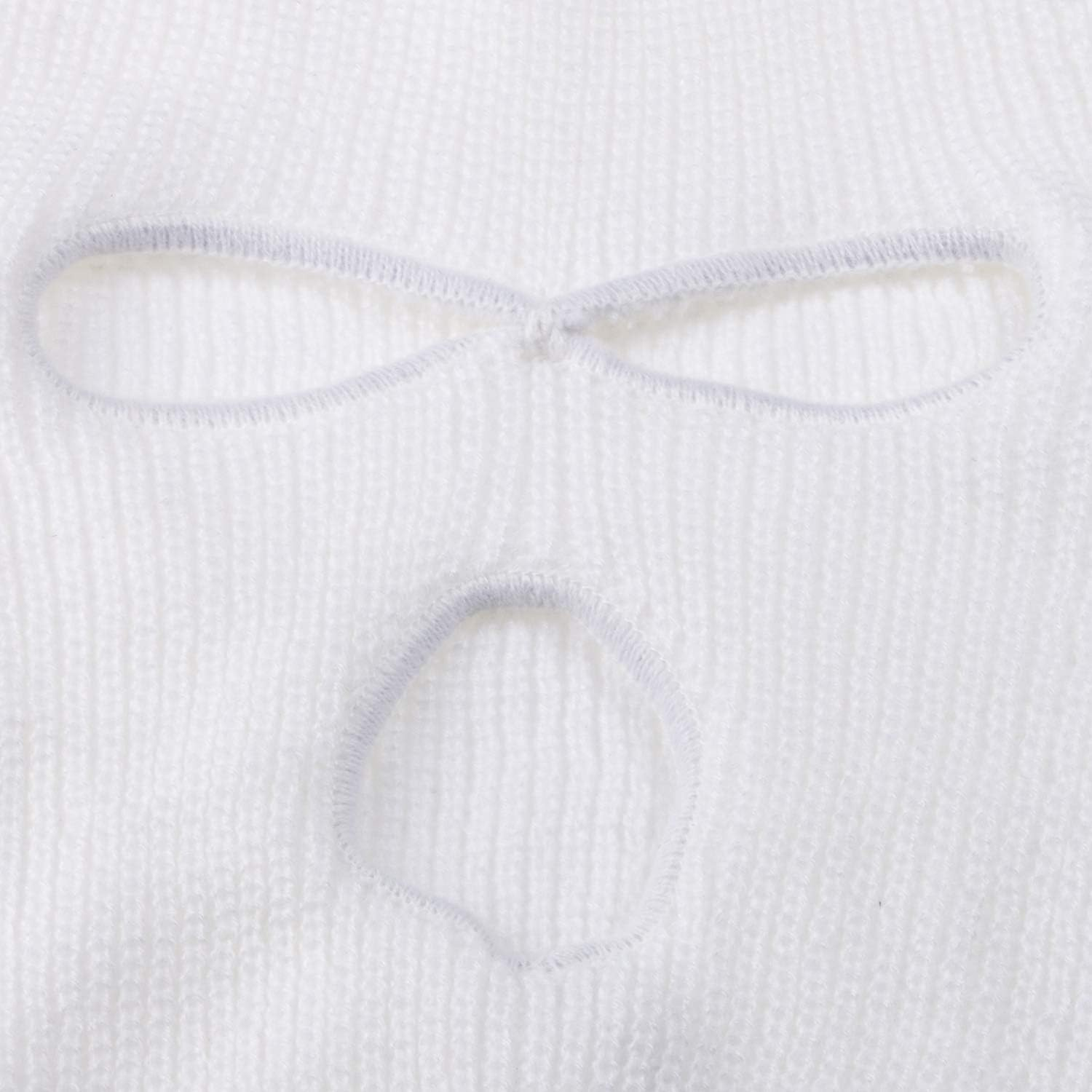 "N/A" 3 Hole Warm Soft Motorcycle Winter Full Face Cover Knit Ski Mask for Outdoor Sports - Orange image number 7