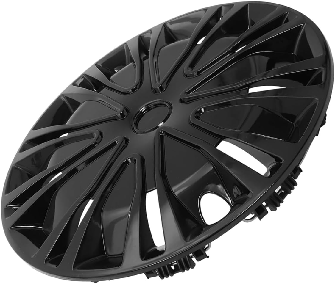 MOLUCKFU 15-Inch Black Automotive Wheel Hub Covers Universal Decorative Car Hubcaps for Vehicle Rim Protection and Repair Accessories image number 5