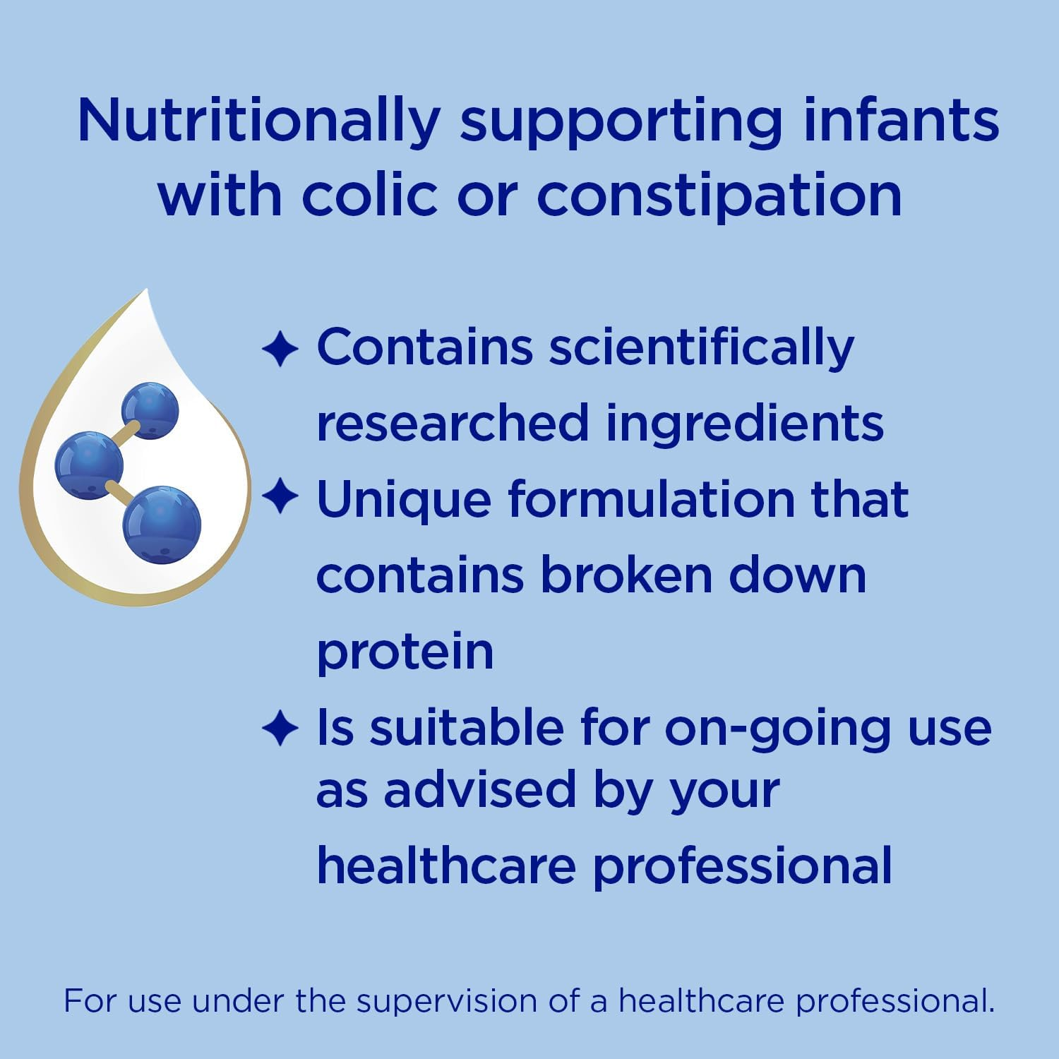 Aptamil Gold+ Colic and Constipation Baby Infant Formula, Nutritionally Supports Infants with Colic or Constipation, Unique Formulation with Broken down Protein, from Birth to 12 Months, 900G image number 3