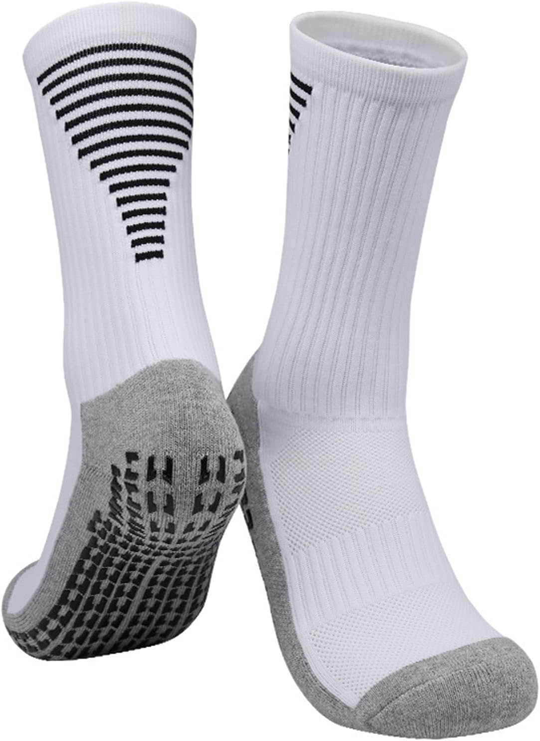 TRADERPLUS 3 Pairs Men'S Soccer Socks anti Slip, Grip Socks Soccer Non Slip Socks Training Athletic Socks image number 5