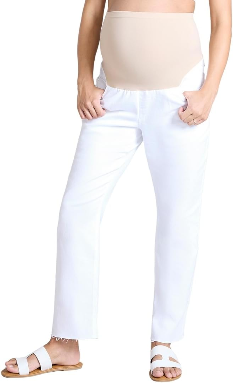Motherhood Maternity Women'S Secret Fit over the Belly Slim Straight Leg Pregnancy Jeans