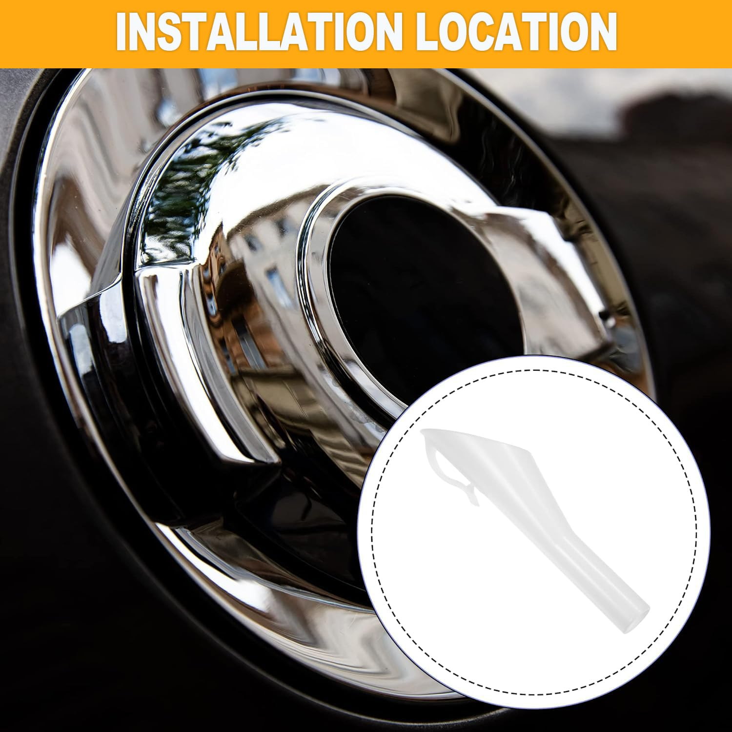 Ford 8U5Z-17B068-B Fuel Filler Funnel Oil Tool for F150, F16, Edge, Taurus, Explorer, MKC, MKX, MKZ, Lincoln