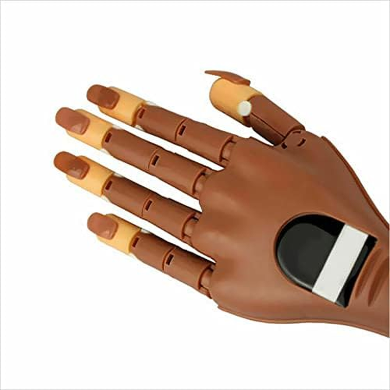 Flexible Nail Art Practice Training Model Trainer Hand Refit Replace Tip (Nail Trainer a + 100 False Nail Tips) image number 3