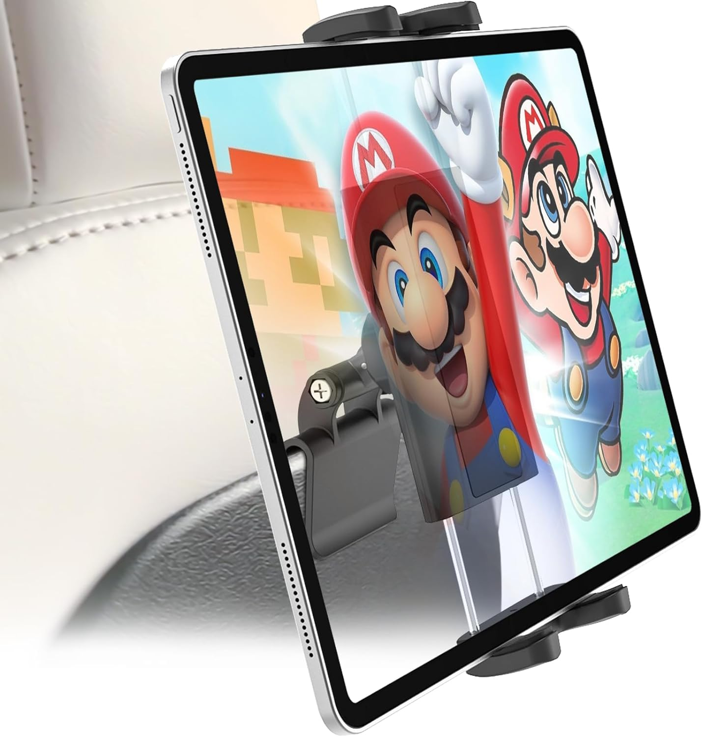 Tesla Headrest Tablet Mount for Model 3/Y, EXSHOW 360&deg; Adjustable Back Seat Ipad Phone Holder, Car Road Trip Essentials Stand for Kids, for 4-12.9" Ipad Pro Air Mini, Galaxy, Fire Hd, Iphone image number 3