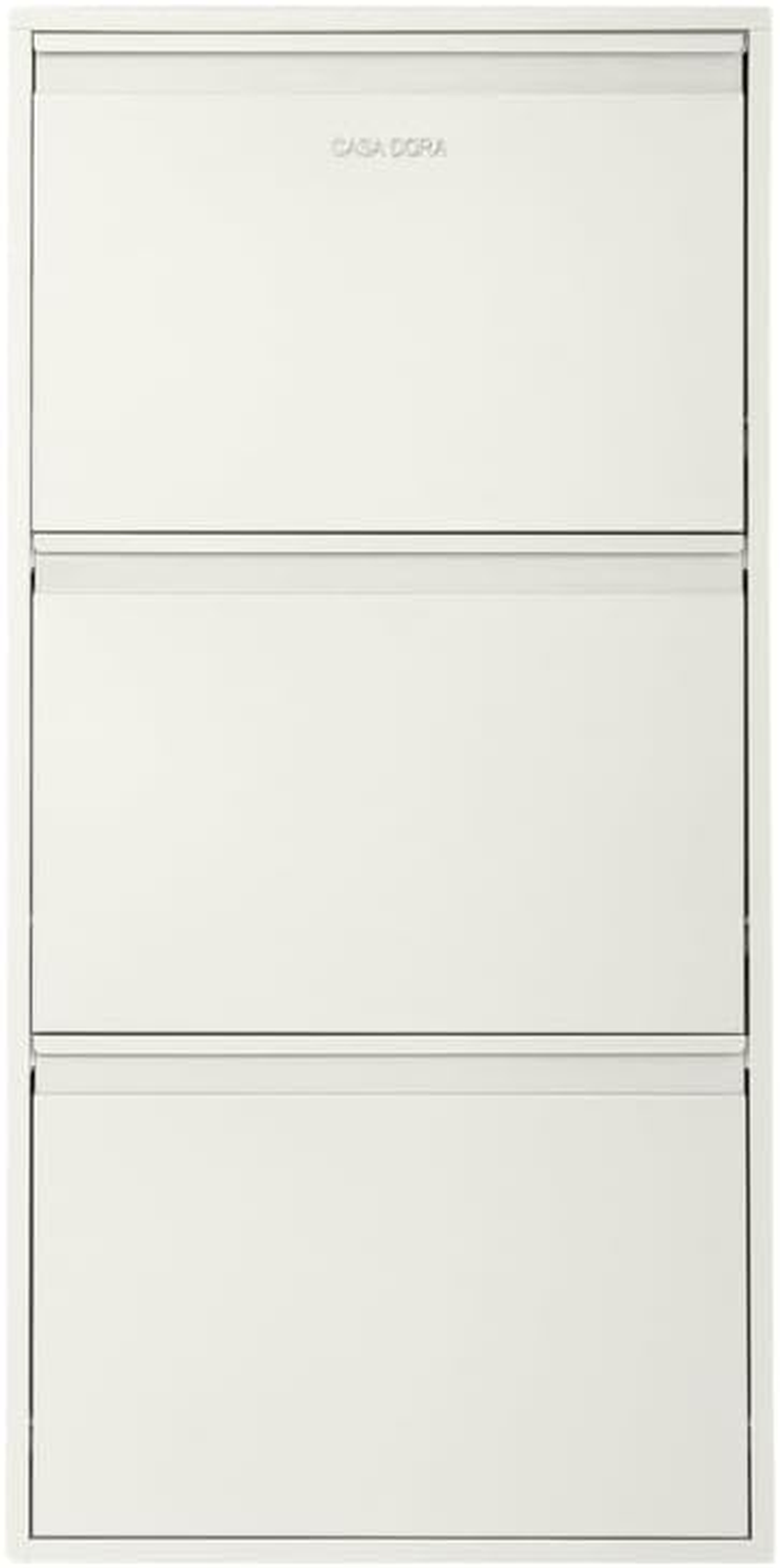 Shoe Cabinet with 3 Flip Drawers - Slim Shoe Storage Cabinet for Bedroom Hallway Home Decor - Entryway Shoe Cabinet Storage, Durable & Long Lasting Shoe Rack Storage (Light Grey)