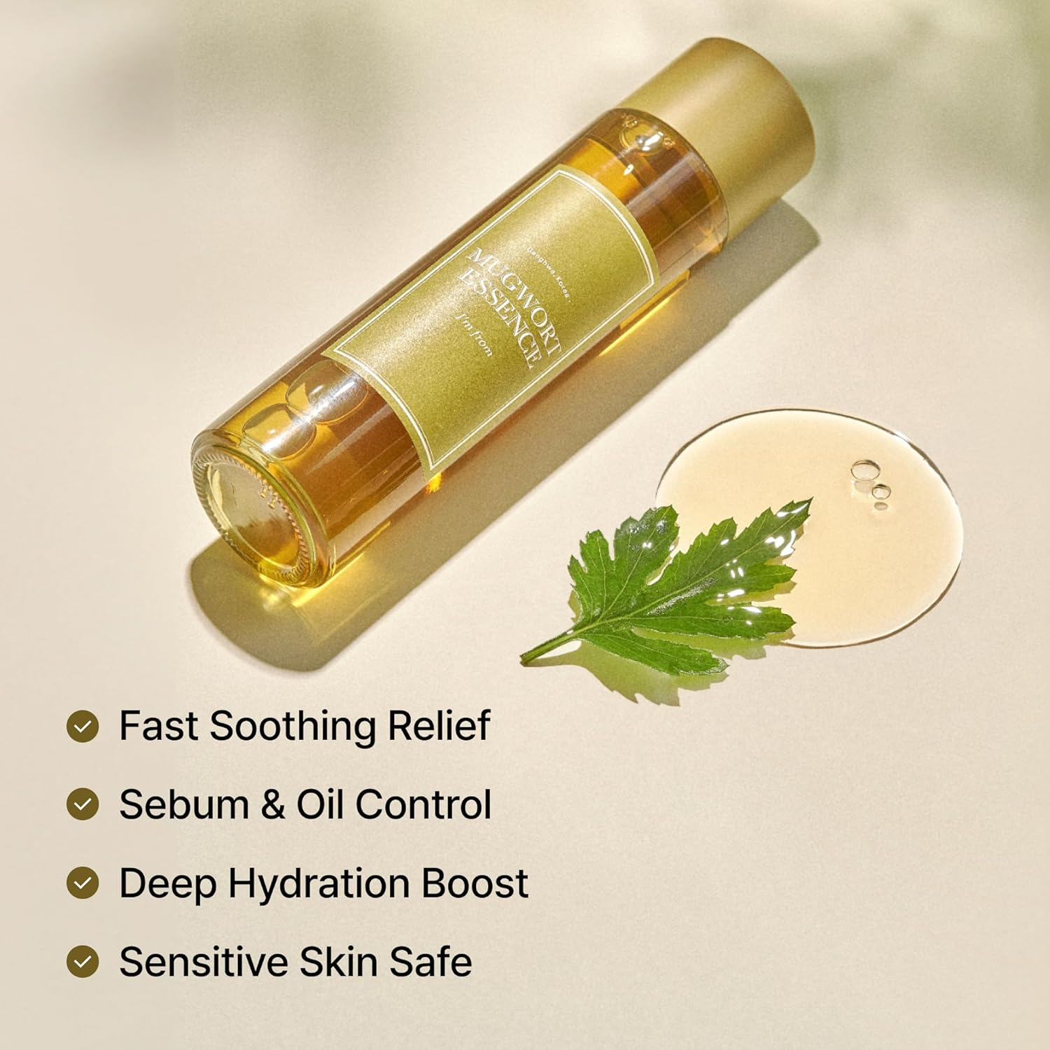 I'M from Mugwort Essence | Vegan Extract - Soothe Sensitive and Irritated Skin, Redness Relief, Refreshing, Korean Hydrating Toner | 5.4 Fl Oz, All Skin Types, PETA Approved image number 3