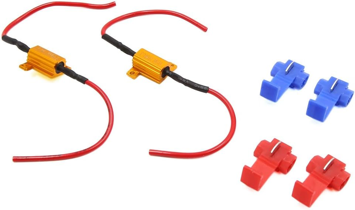 Uxcell 2Pcs 10W 39RJ 39 Ohm Load Resistor Fix LED Bulb Hyper Flash Turn Signal Blinker image number 1