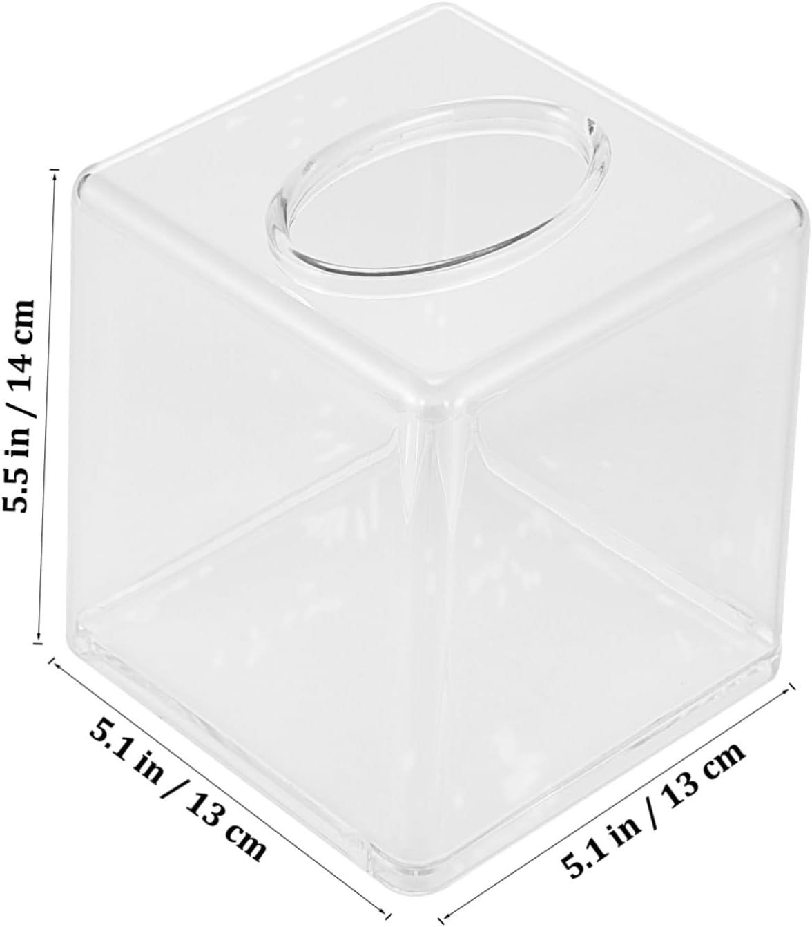 Acrylic Tissue Box Holder Cover Tissue Box Organizer Napkin Holder for Napkins image number 4