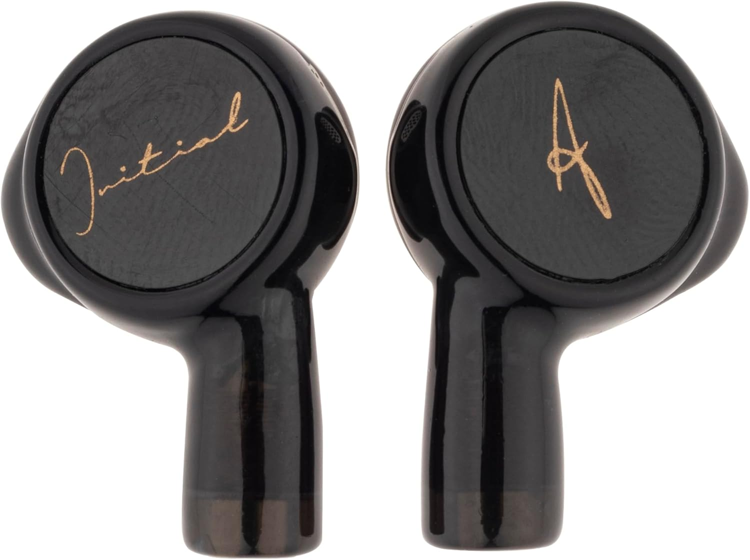 Initial a - Yui - 0.56 Inch (14.2 Mm) Flat Drive Driver In-Ear Earphones with Mic Black Approx. W 0.7 X H 1.2 X D 0.5 Inches (19 X 30 X 13 Mm)