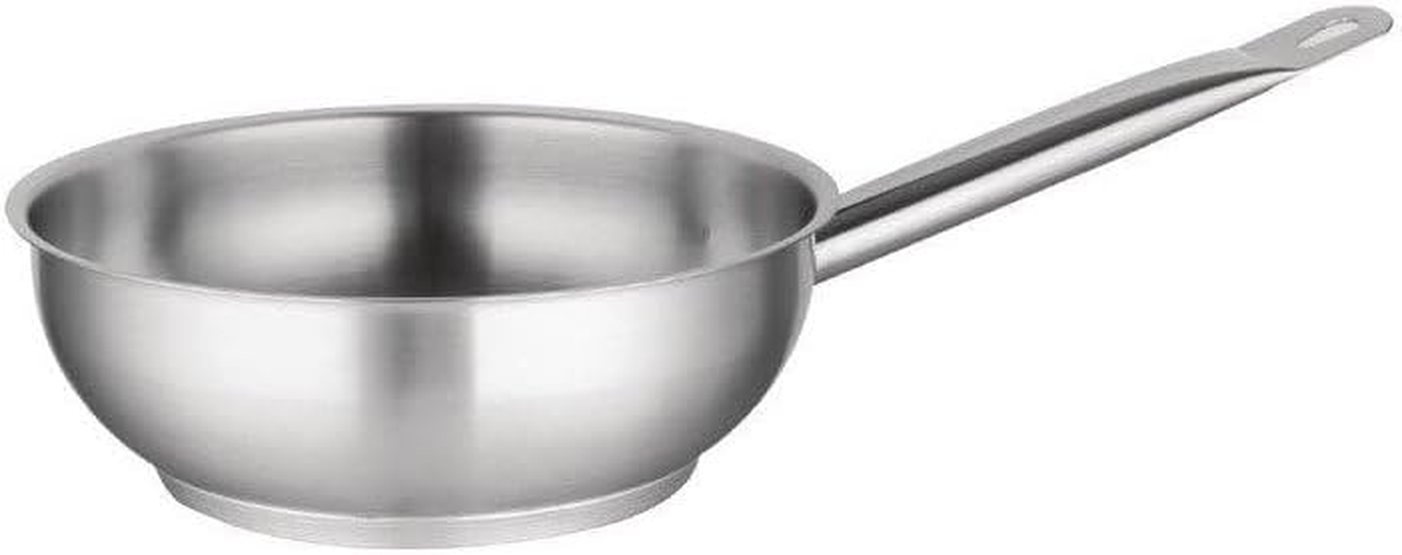 Vogue Stainless Steel Flared Saute Pan, 240Mm image number 4