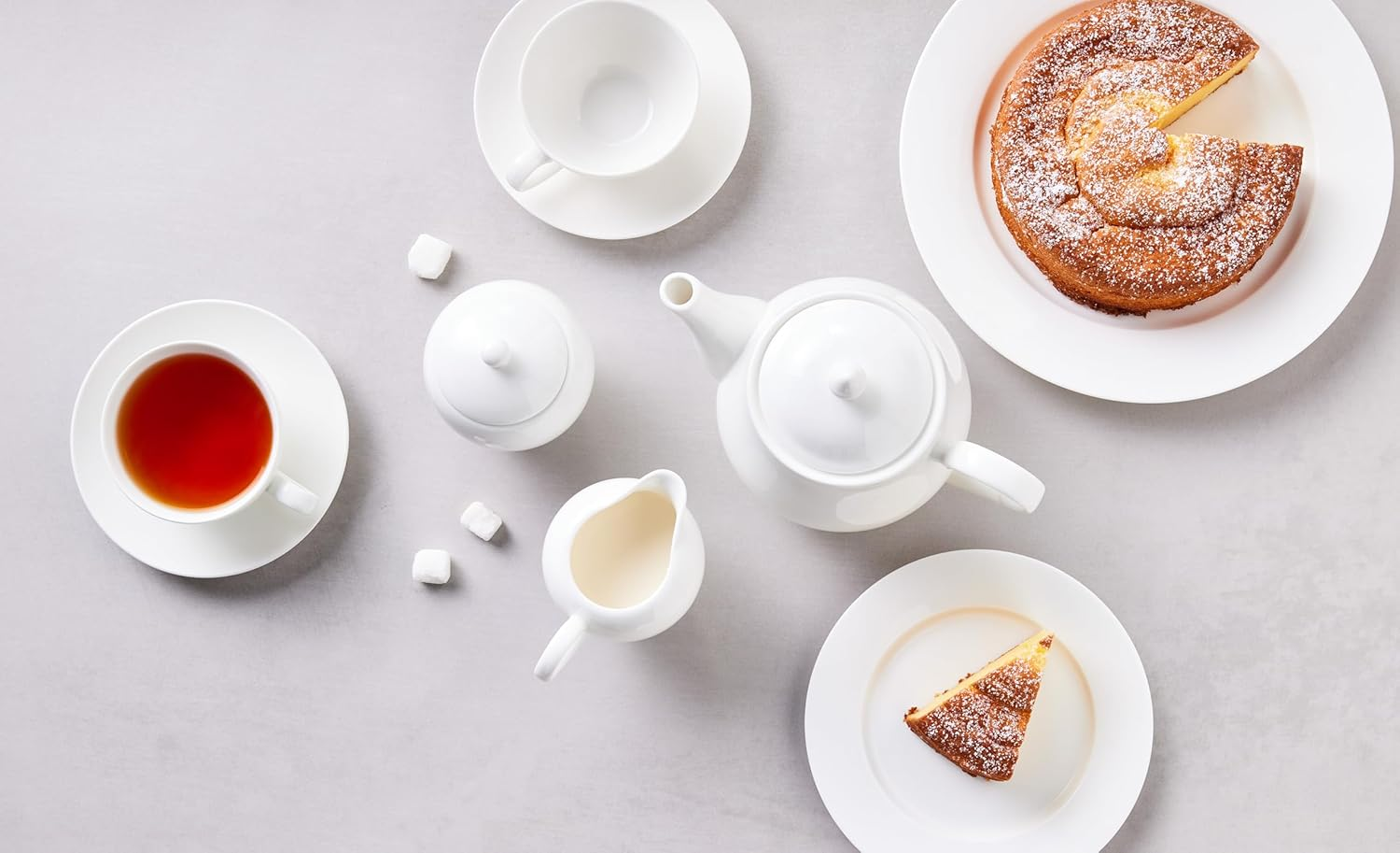 Maxwell & Williams White Basics Sugar and Creamer Set Gift Boxed image number 1