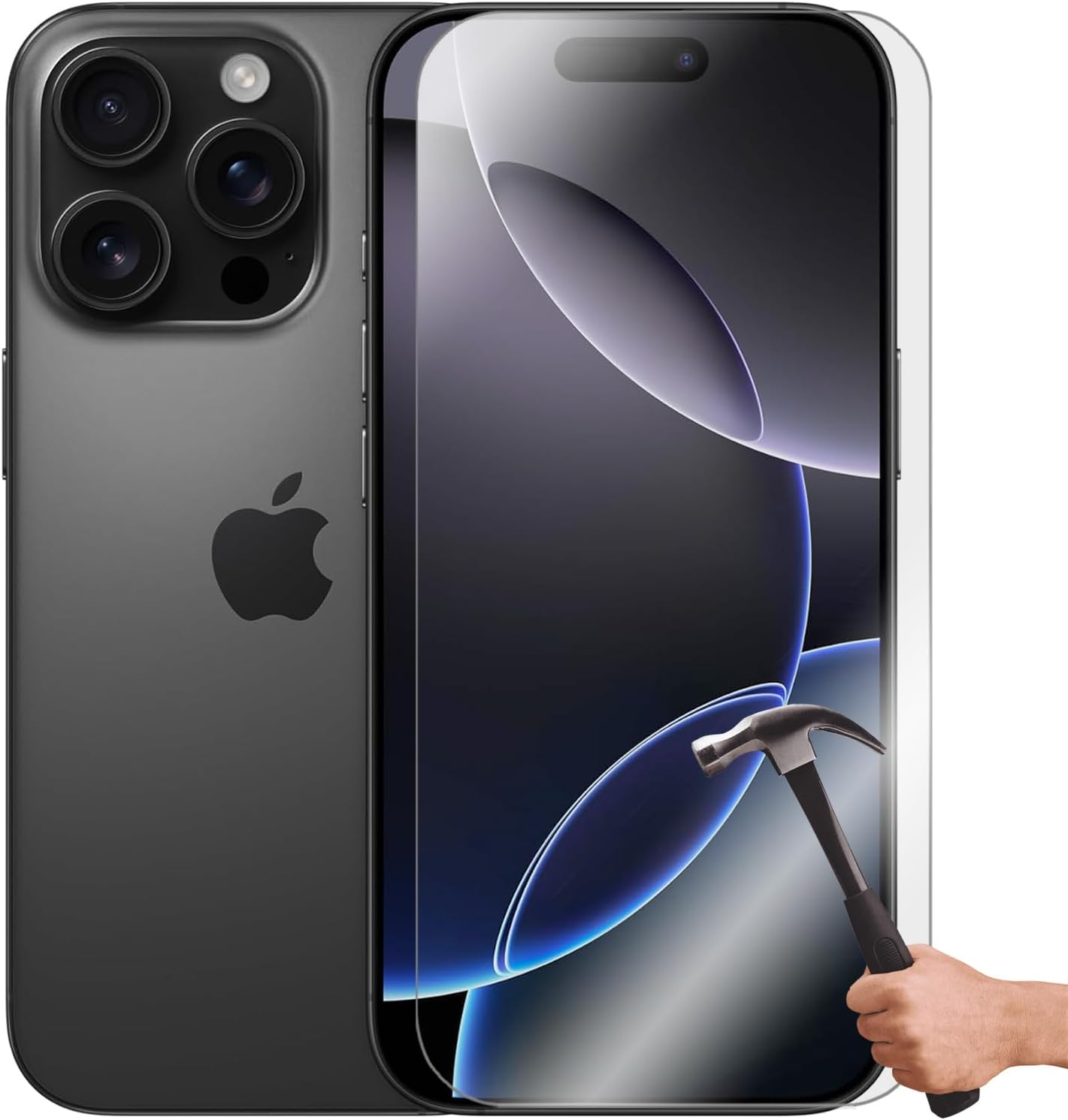 9H Tempered Glass Screen Protector Guard for Apple Iphone 16 PRO Front