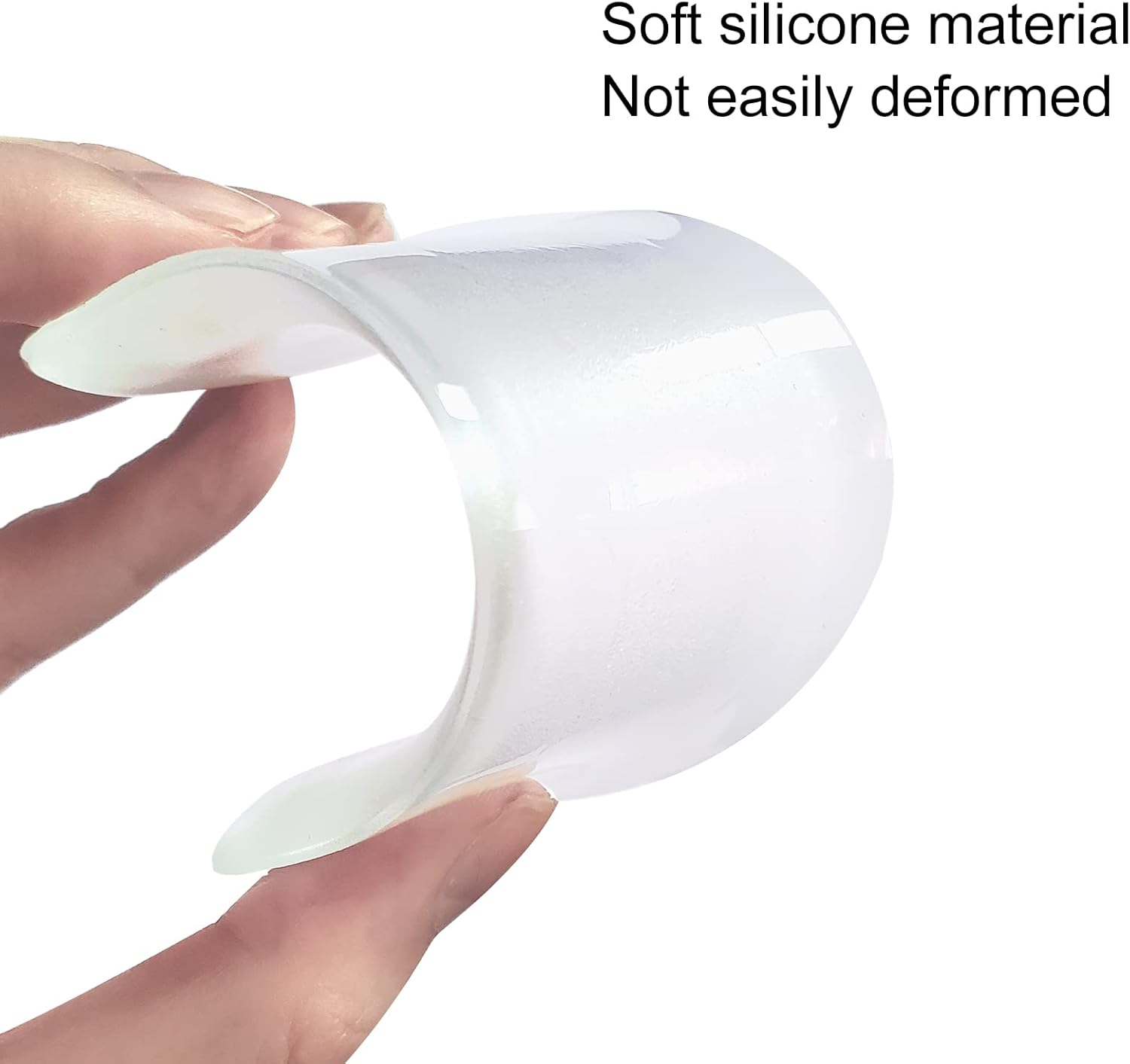 YEAJOIN 6PCS Silicone False Eyelash Holder Pads for Eyelash Extensions Loose Lash, Reusable Eyelash Extensions Tools, Transparent and Pink image number 6