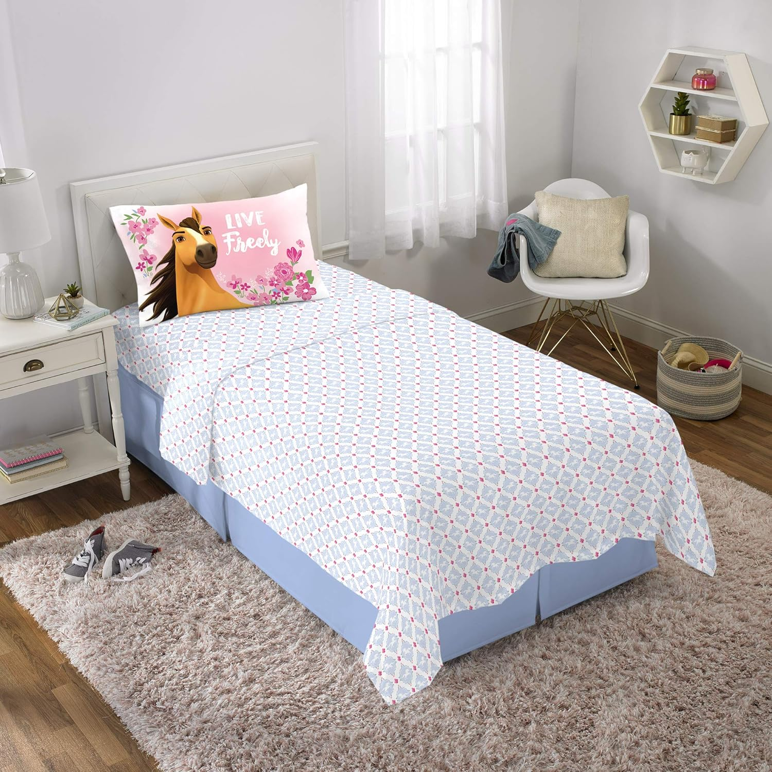 Franco Kids Bedding Super Soft Sheet Set, 3 Piece Twin Size, Spirit Riding Free image number 3