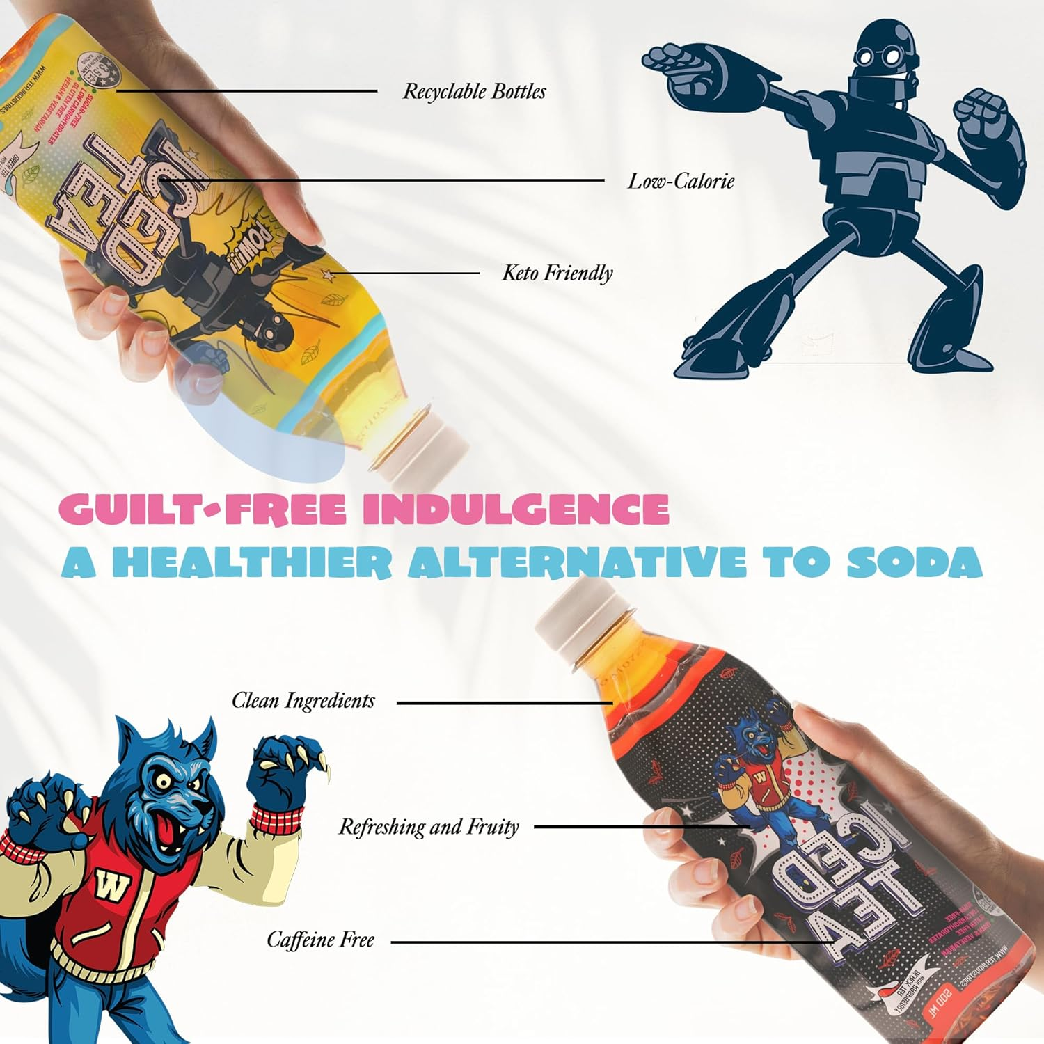 Green Tea with Pear - Refreshing Sugar-Free Drink with Natural Pear Flavor, Electrolytes & Antioxidants - Sugar-Free, 24 Pack 500Ml Bottles image number 5