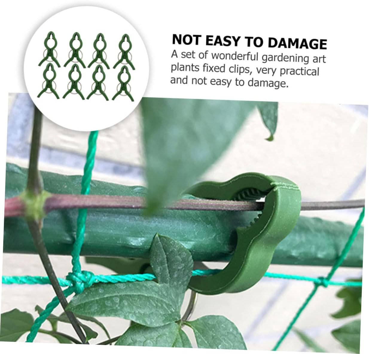 FONDOTIN 25Pcs Orchiid Clip Garden Plant Clips Gardening Fixing Gripper Plastic Iron image number 3