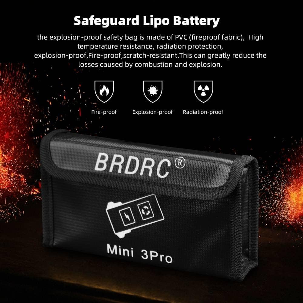 Theapro Fireproof Explosion-Proof Lipo Batteries Protector Storage,3 Battery Lipo Safe Bag for DJI Mini 4 Pro/Dji Mavic Mini 3/Mini 3 Pro image number 6