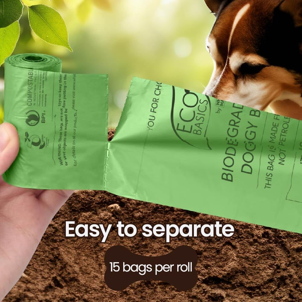 Eco Basics White Magic Biodegradable Doggy Bags (8 Rolls) image number 6