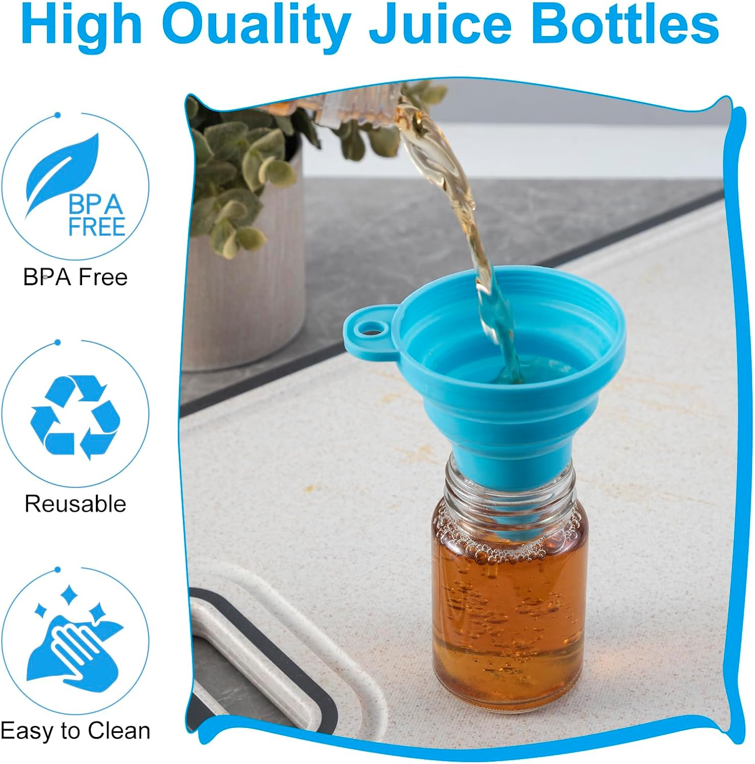 12Pcs 60Ml Glass Juice Bottles with White & Black Lids-2Oz Small Reusable Shot Bottles with Labels, Leakproof Clear Vials for Juice, Ginger, Wellness Drinks, Portable & Dishwasher Safe