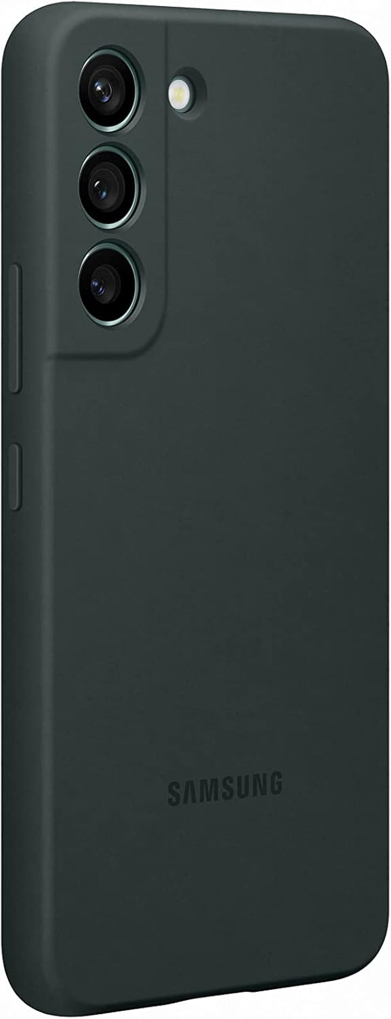 Samsung Galaxy S22 Official Case - Silicone Cover - Forest Green - Glow Red image number 2