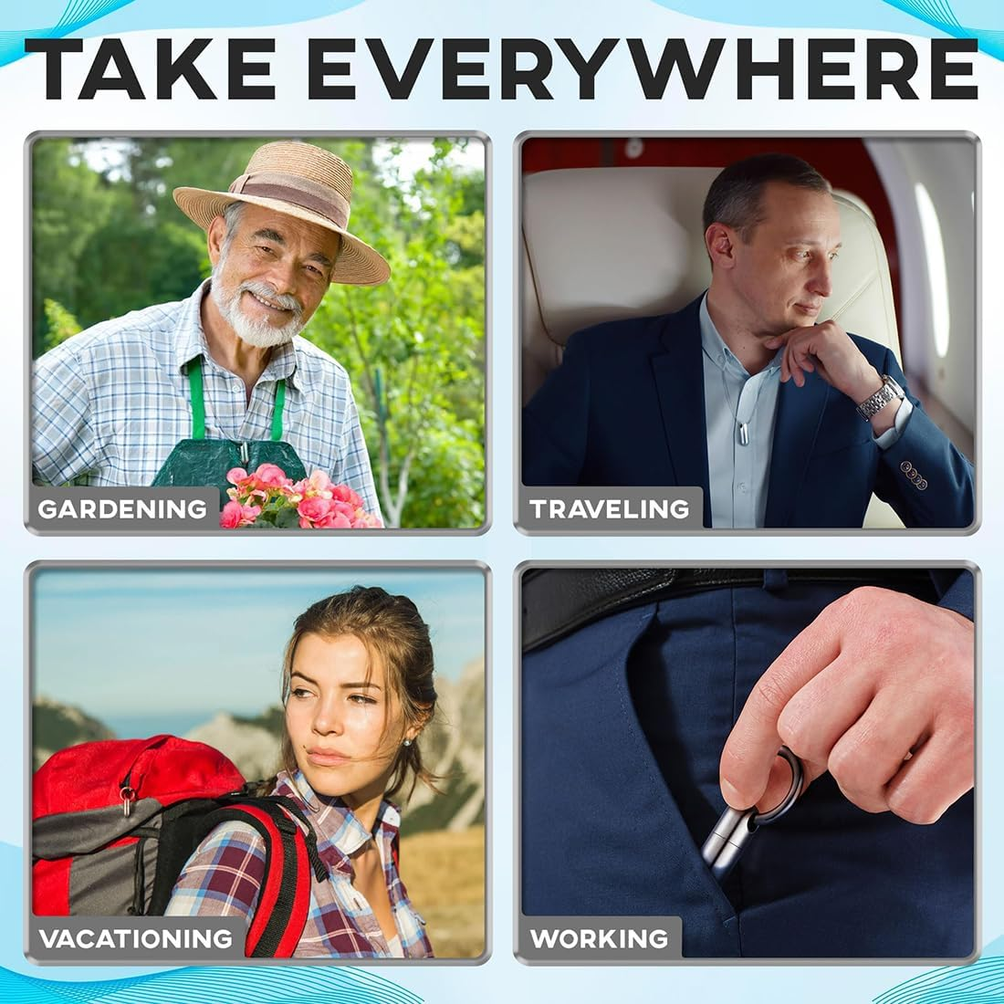 2 Pieces Tiny Keychain Pill Holder, Micro Waterproof Keychain Pill Organiser Pill Container with Keychain, Portable Mini Size Pill Case Pill Box for Outdoor Travel Purse Pocket image number 3