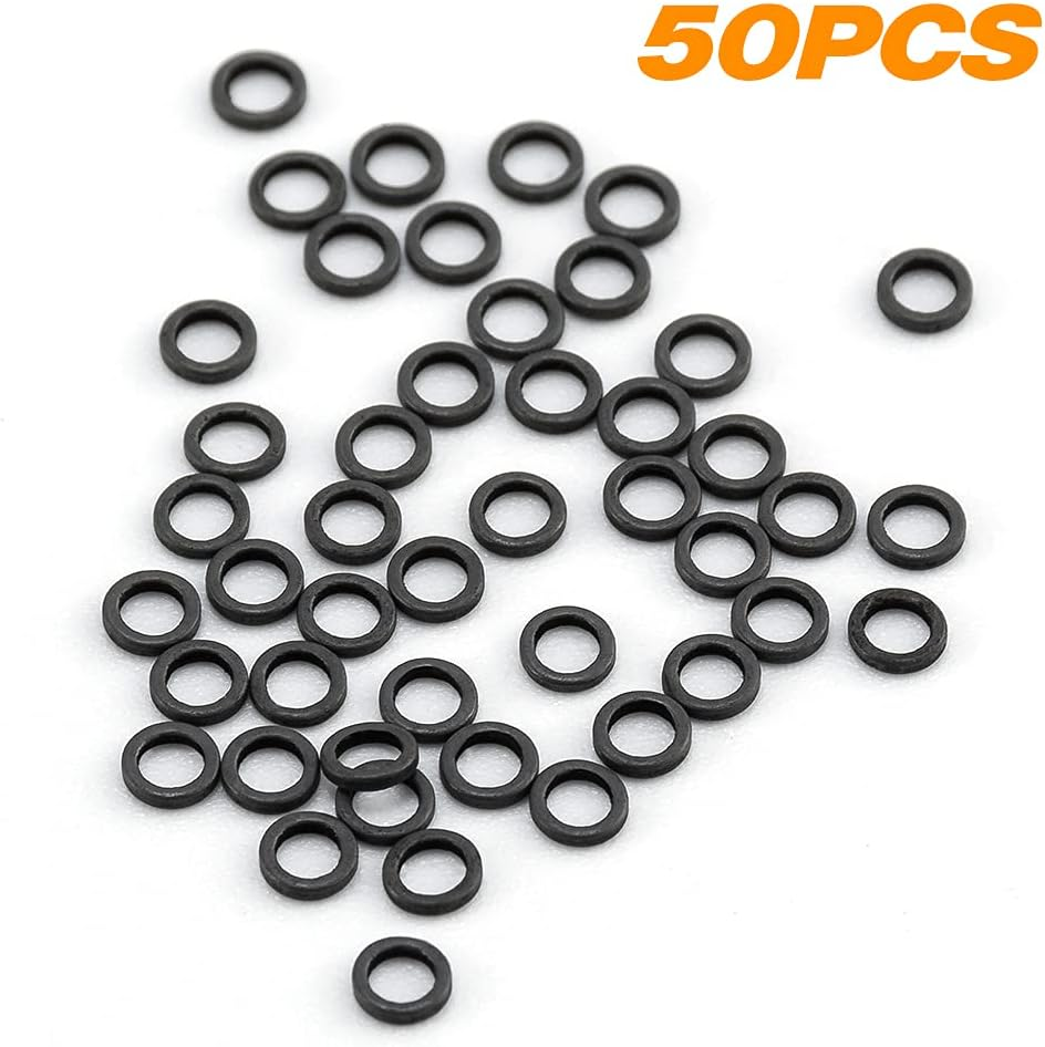 Dr.Fish 50 Pack Fly Fishing Tippet Rings Stainless Steel Solid Lightweight Low Profile 2Mm/2.5Mm Freshwater Trout Salmon Crappie Bluegill Steelhead image number 3