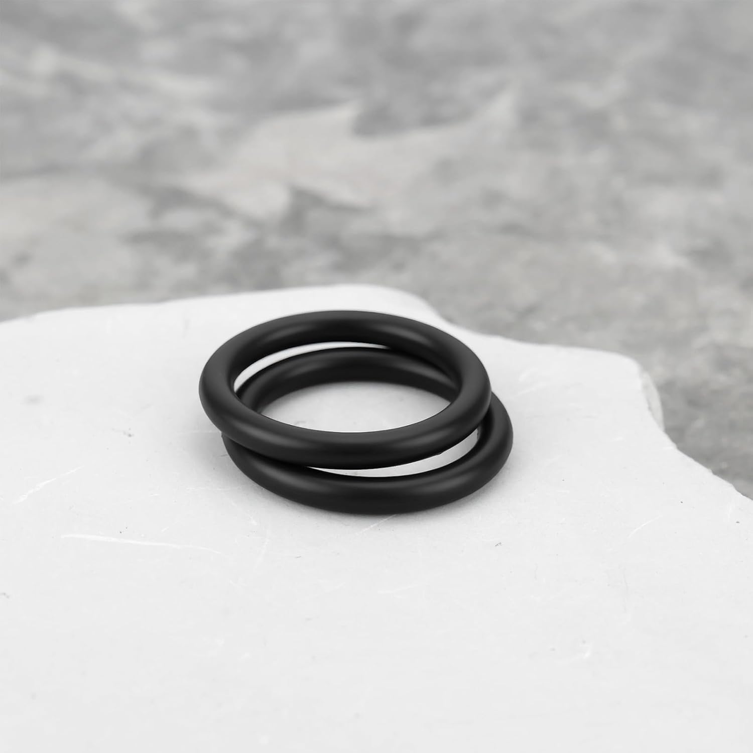 Create Idea 20Pcs Rubber Gasket ID 15Mm OD 20Mm Thickness 2.5Mm for Industrial Equipment Furniture Black Sealing Ring image number 2