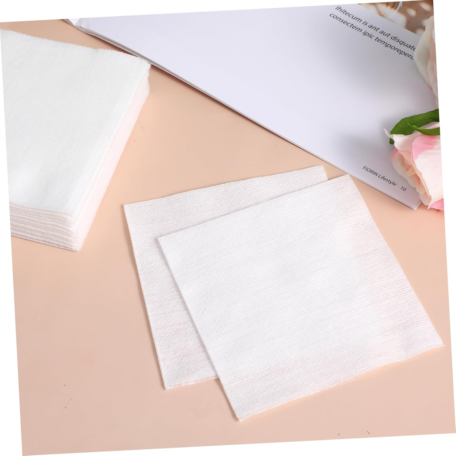 CLISPEED 200Pcs Non Woven Sponge for Care Supplies First Aid Supplies Non Woven Fabrics Extra Soft for Wounds image number 3