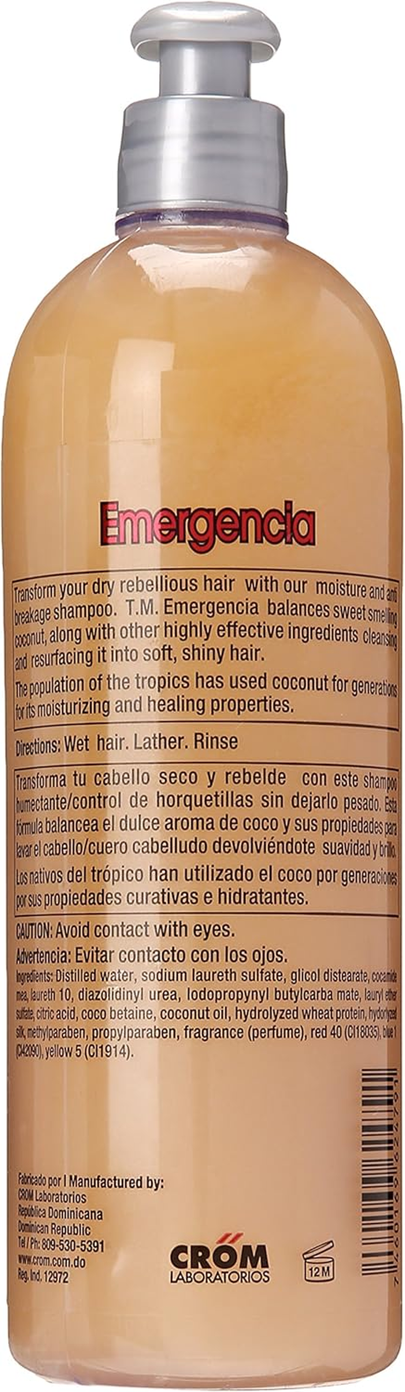Toque Magico Emergencia Intensive Moisture Split Ends Shampoo, Coconut, 16 Ounce image number 2
