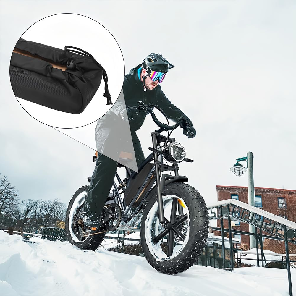 Joyzan E-Bike Battery Protective Cover, Protector Cover for Integrated Electric Bicycles Battery Protection Frame Covers against Moisture Dirt Dust Universal Installation Lifespan Batteries Extension