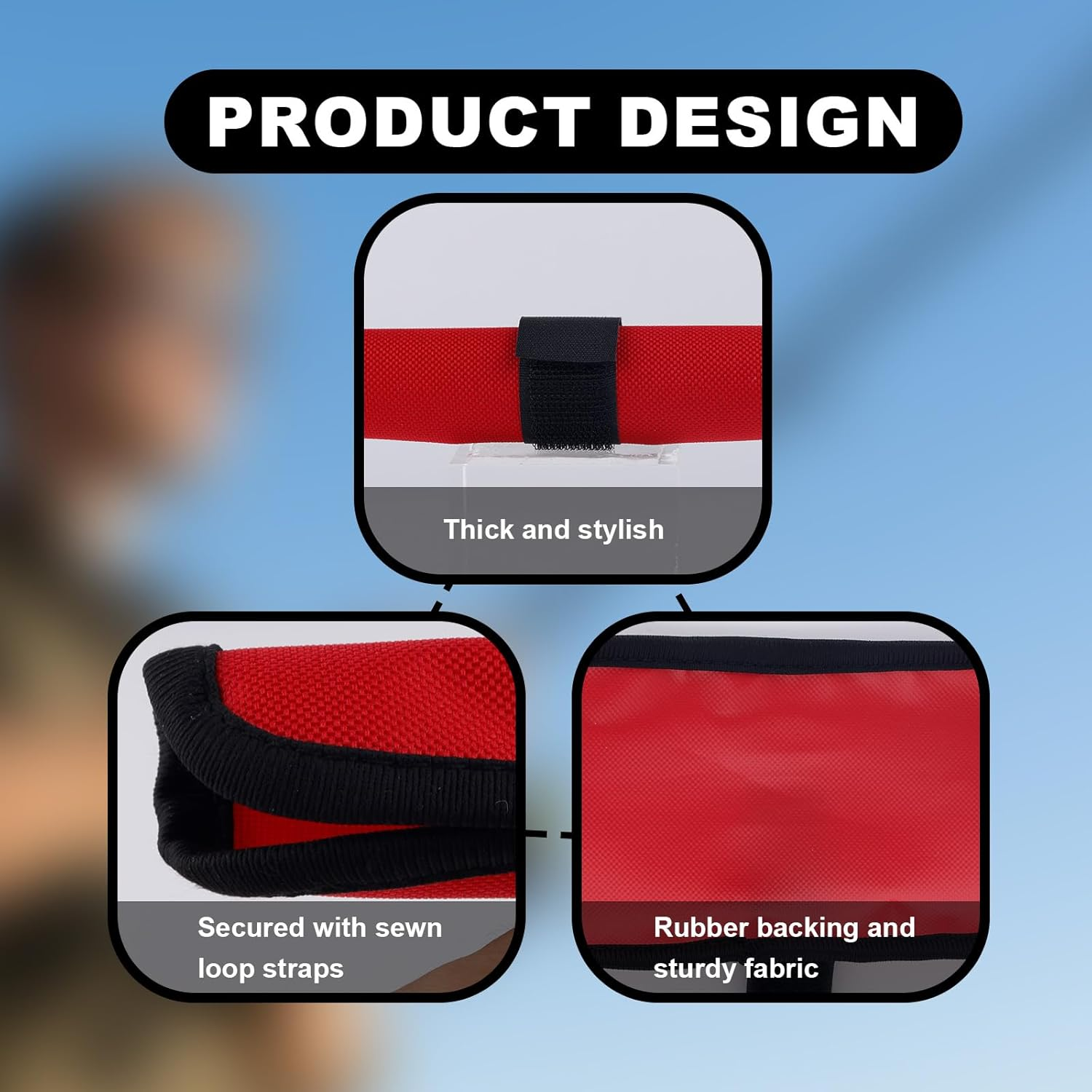 Gosknor 6Pcs Fishing Lure Wraps, Protective Lure Shield Covers Oxford Cloth Hook Bait Wraps for Fishing Rod Protection and Safe Storage image number 2