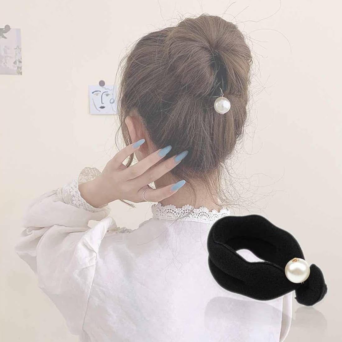 PLABBDPL Hair Styling Accessories, 2 Pieces Hair Braiding Tool, Sponge Clip Hair Styling Doughnut Hair Twist Wreath, Hair Bun Braid Maker, Hair Accessories Styling Set, Hair Loop Tool Kit DIY Style Girls Women image number 2